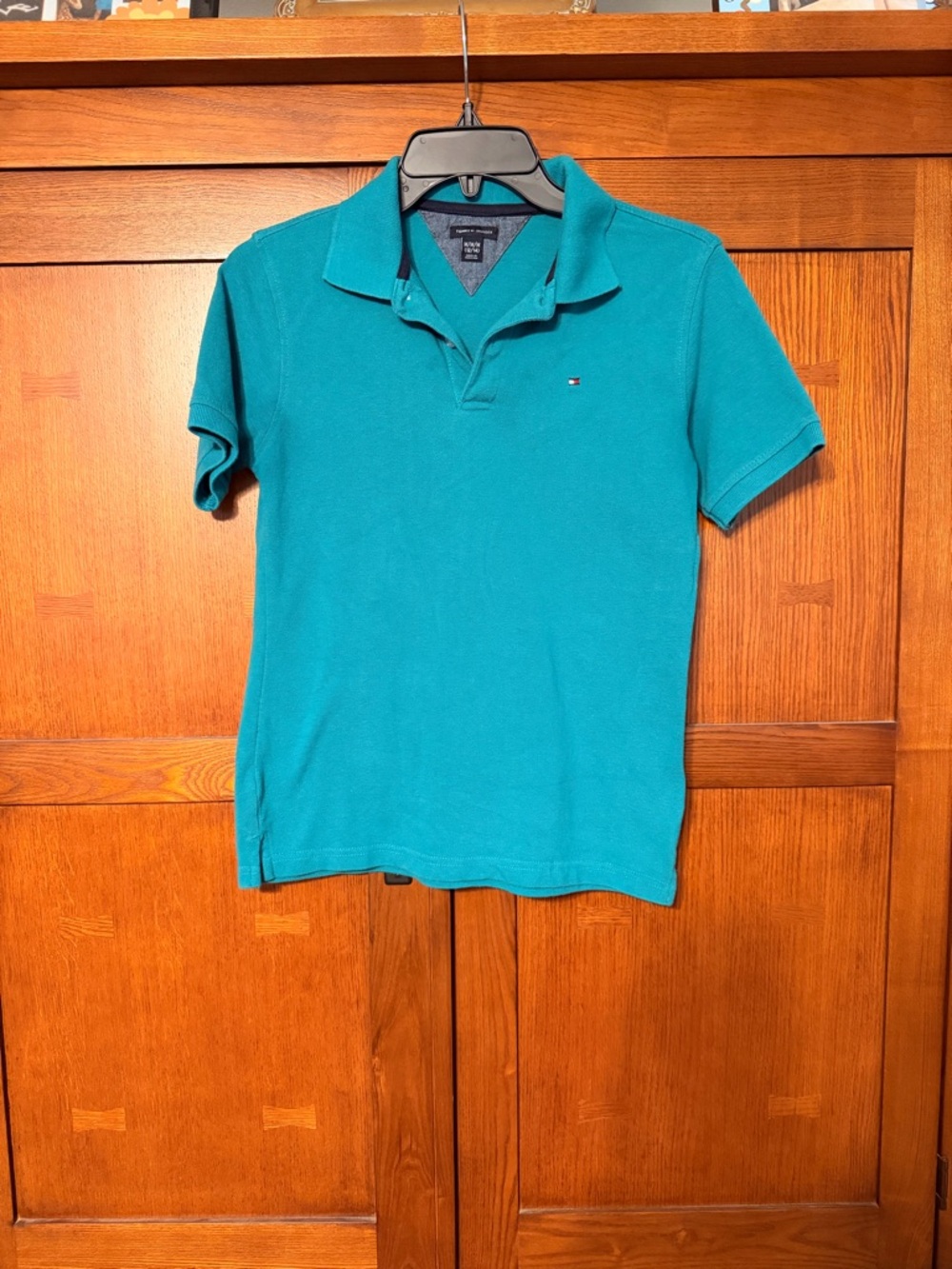 Tommy Hilfiger Teal Polo Shirt - Men's Classic Pique